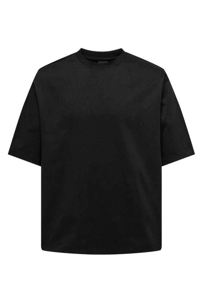 Only & Sons zwarte heren t-shirt | Vooraanzicht