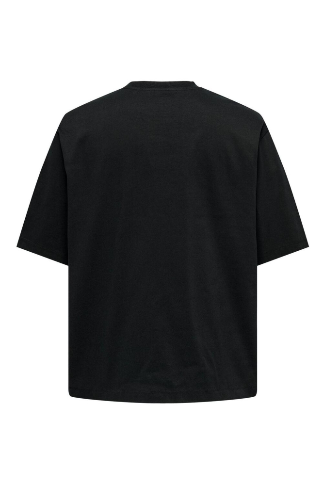 Only & Sons zwarte heren t-shirt | Achteraanzicht
