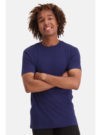 Bamboo basics T-shirt RUBEN BASICS KNITTED NAVY