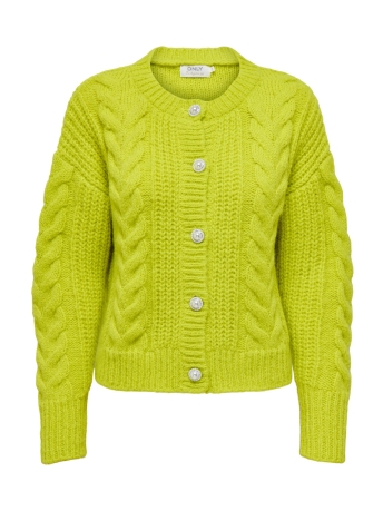 Only Vest ONLLOLA LS O-NECK CARDIGAN CC KNT 15294545 Evening Primrose