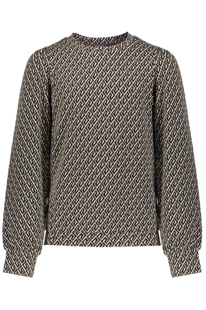 JACQUARD PRINT TOP 32587K 60 Sand