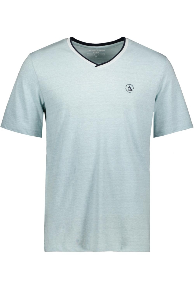 JCOCONTRAST TEE SS V-NECK SMU 12258394 Soothing Sea