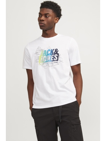 Jack & Jones T-shirt JCOMAP SUMMER LOGO TEE SS CREW NECK 12257908908908 WHITE