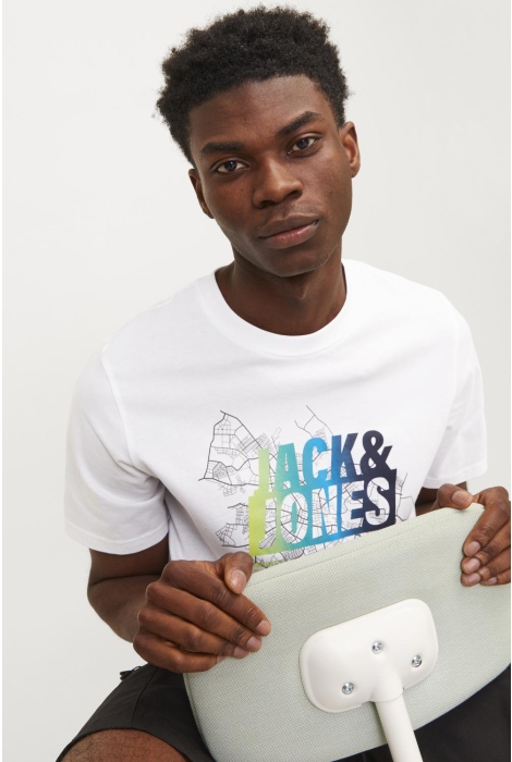 Jack & Jones jcomap summer logo tee ss crew neck