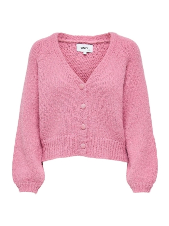 Only Vest ONLALYSSA L/S LIFE CARDIGAN EX KNT 15210790 Pink Carnation