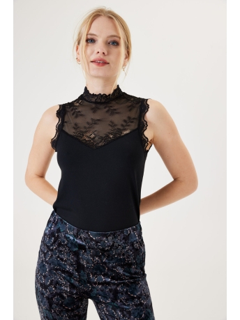 Garcia Top TOP MET KANT K30021 60 BLACK