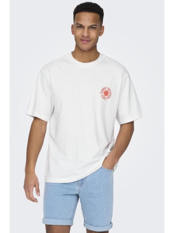 Only & Sons T-shirt ONSKASEN RLX SS TEE 22028751 Bright White