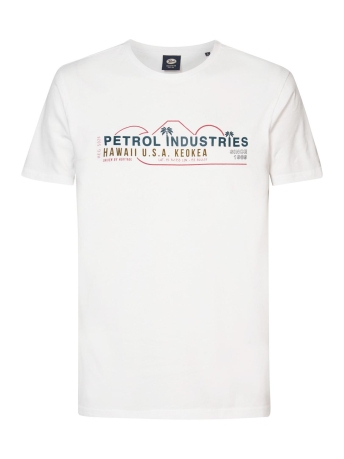 Petrol Industries T-shirt T SHIRT SS CLASSIC PRINT M 1040 TSR157 0000 Bright White