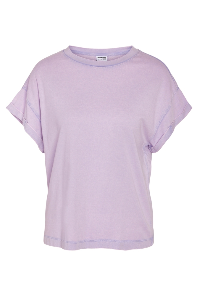 NMBOHDI GABY S/S WASHED T-SHIRT JRS 27030135 SWEET LAVENDER