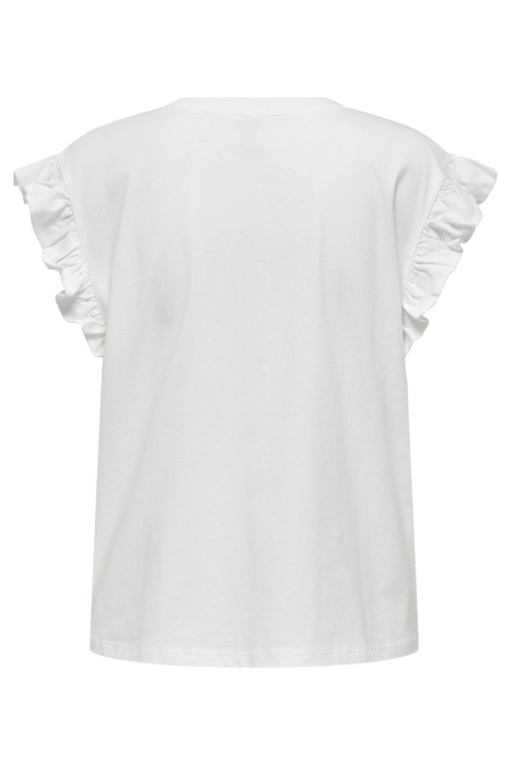 Only onlpernille s/s frill top box jrs