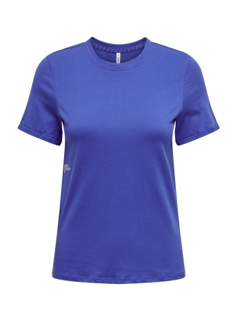 Only T-shirt ONLINA REG S/S FOLD-UP TOP BOX JRS 15324012 DAZZLING BLUE/STORY