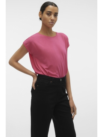 Vero Moda T-shirt VMAVA PLAIN SS TOP GA JRS NOOS 10284468 Raspberry Sorbet