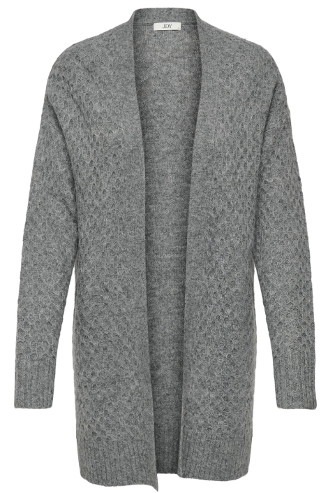 Jacqueline de Yong grijze dames vest | Vooraanzicht