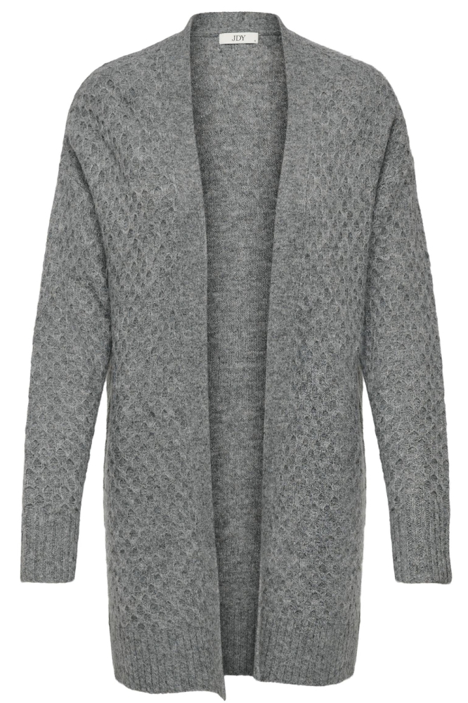 Jacqueline de Yong grijze dames vest | Vooraanzicht
