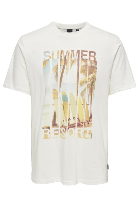 Only & Sons onsmagdy life reg photoprint ss tee