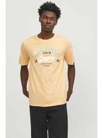 Jack & Jones T-shirt JJELOGO TEE SS O-NECK 2 COL SS24 SN 12246690 Apricot Ice/Melange