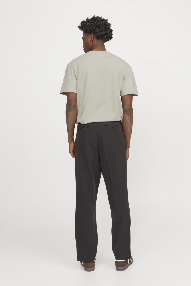 Jack & Jones beige heren t-shirt | Model achteraanzicht