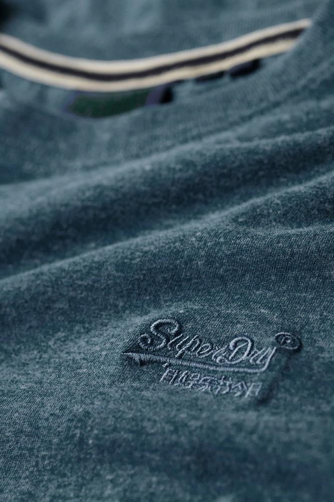 ESSENTIAL LOGO EMB TEE M1011245A ALASKAN BLUE MARL