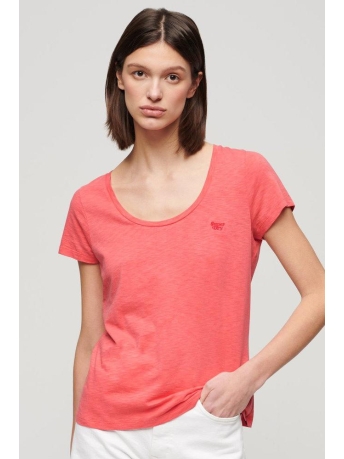 Superdry T-shirt SCOOP NECK TEE W1011381A Sugar Coral