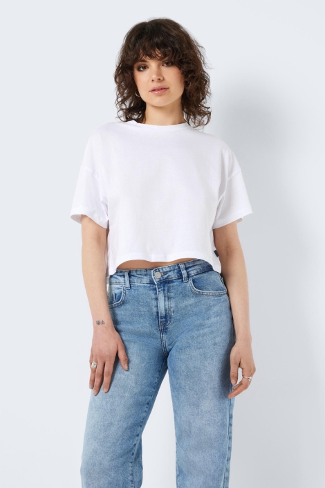 Noisy may nmalena s/s o-neck semicrop top fwd