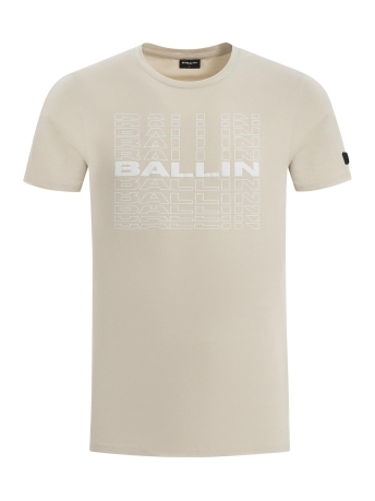 Ballin T-shirt T SHIRT WITH FRONTPRINT 24019120 46 SAND