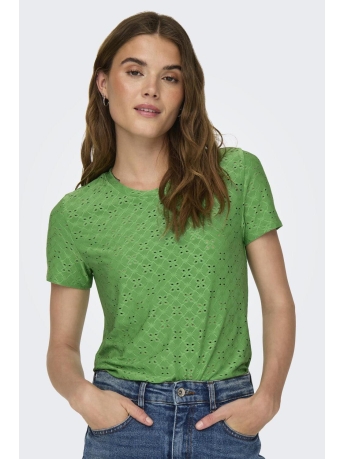 Jacqueline de Yong T-shirt JDYCATHINKA S/S TAG TOP JRS NOOS 15158450 Green Bee