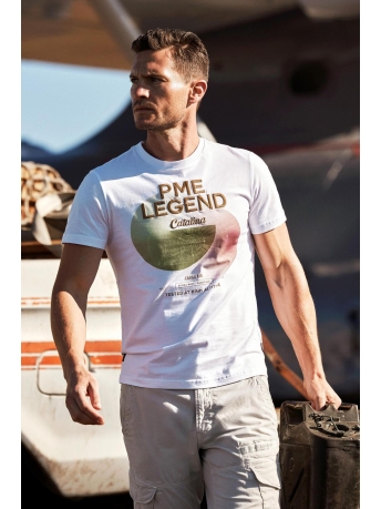 PME legend T-shirt T SHIRT IN JERSEY PTSS2402574 BRIGHT WHITE