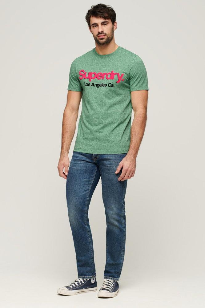 CORE LOGO CLASSIC WASHED TEE M1011913A 5EE BRIGHT GREEN GRIT