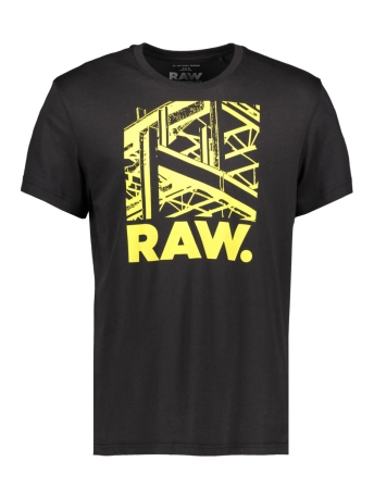 G-Star RAW T-shirt RAW CONSTRUCTION RT D24685 C506 6484 DK BLACK