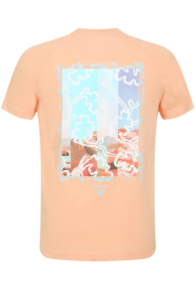 JERSEY T SHIRT MET PRINT 154526 972 Soft Peach