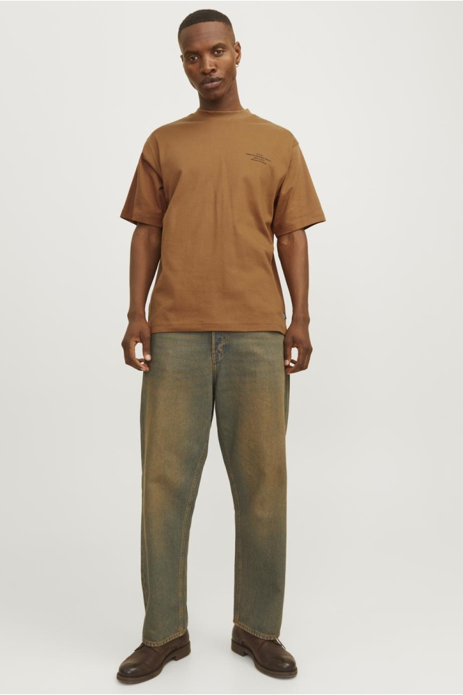 JPRBLACHAD BRANDING SS CREW NECK TE 12259357 Nuthatch