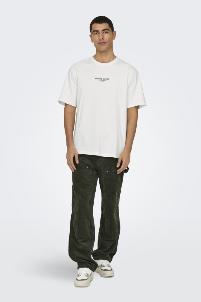 ONSCURATED RLX PRINT SS TEE 22030925 CLOUD DANCER