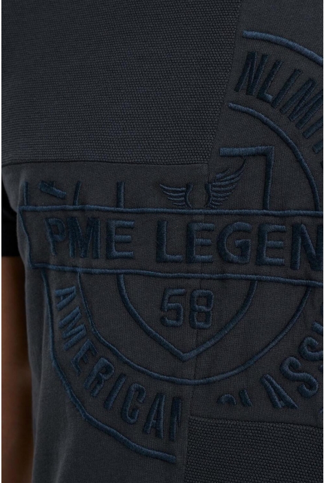 PME legend short sleeve r-neck play mix pique