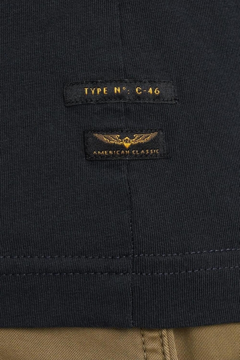 PME legend blauwe heren t-shirt | Close up