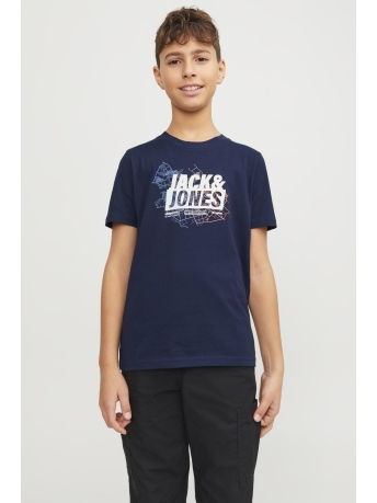 Jack & Jones Junior T-shirt JCOMAP LOGO TEE SS CREW NECK JNR 12254186 Navy Blazer