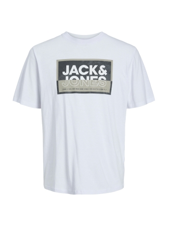 Jack & Jones Junior T-shirt JCOLOGAN TEE SS CREW NECK SS24 JNR 12254194 White