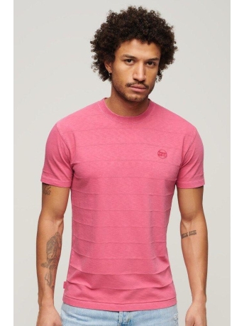 Superdry T-shirt VINTAGE TEXTURE TEE M1011570A DESERT ROSE PINK