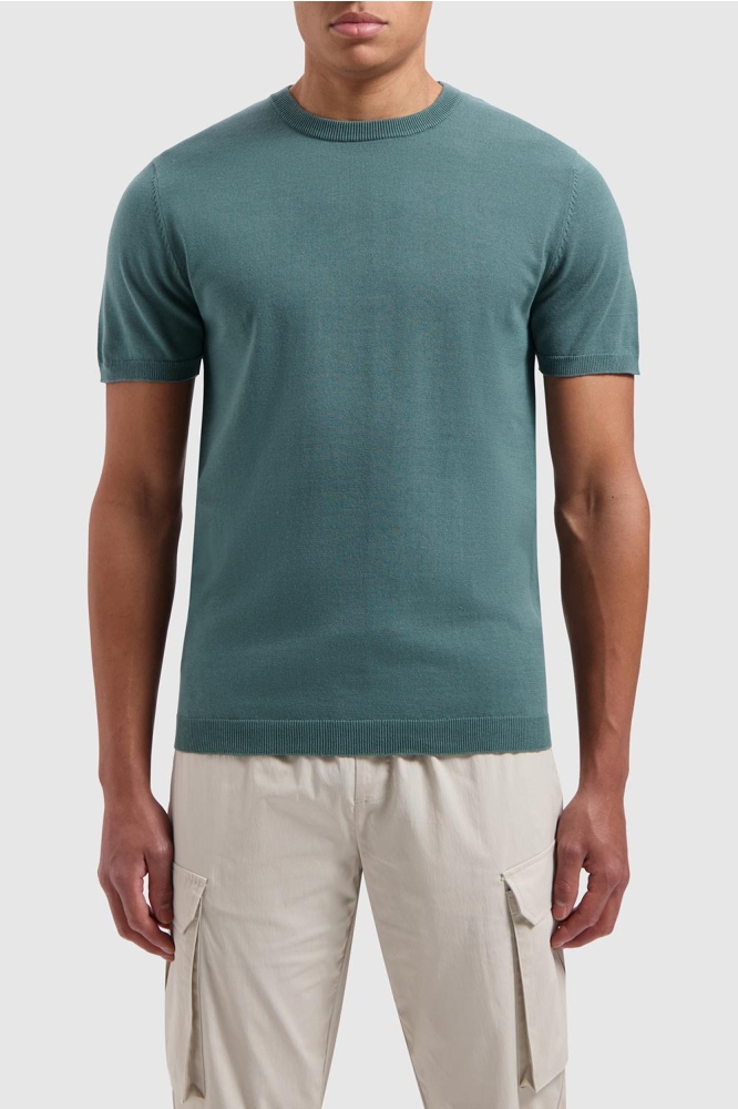 KNITTED SHORTSLEEVE 24010806 76 FADED GREEN