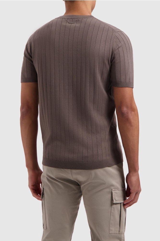 KNITTED SHORT SLEEVE 24010808 49 BROWN