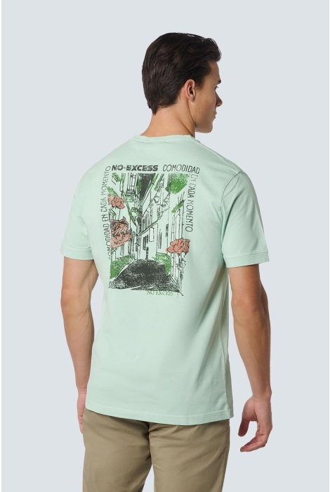 NO-EXCESS t-shirt crewneck placed prints garm