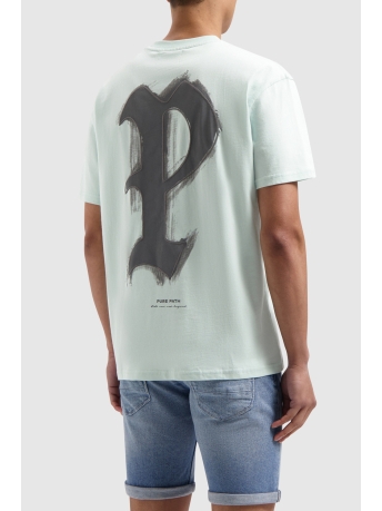 Pure Path T-shirt TSHIRT WITH FRONT AND BACK PRINT 24010118 14 MINT