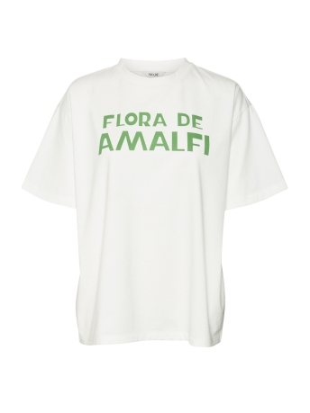 Vero Moda T-shirt VMZOE SS O-NECK T-SHIRT VMA 10319721 SNOW WHITE/FLORA DE A