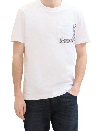 Tom Tailor T-shirt T SHIRT MET BORSTZAK 1041791XX10 20000