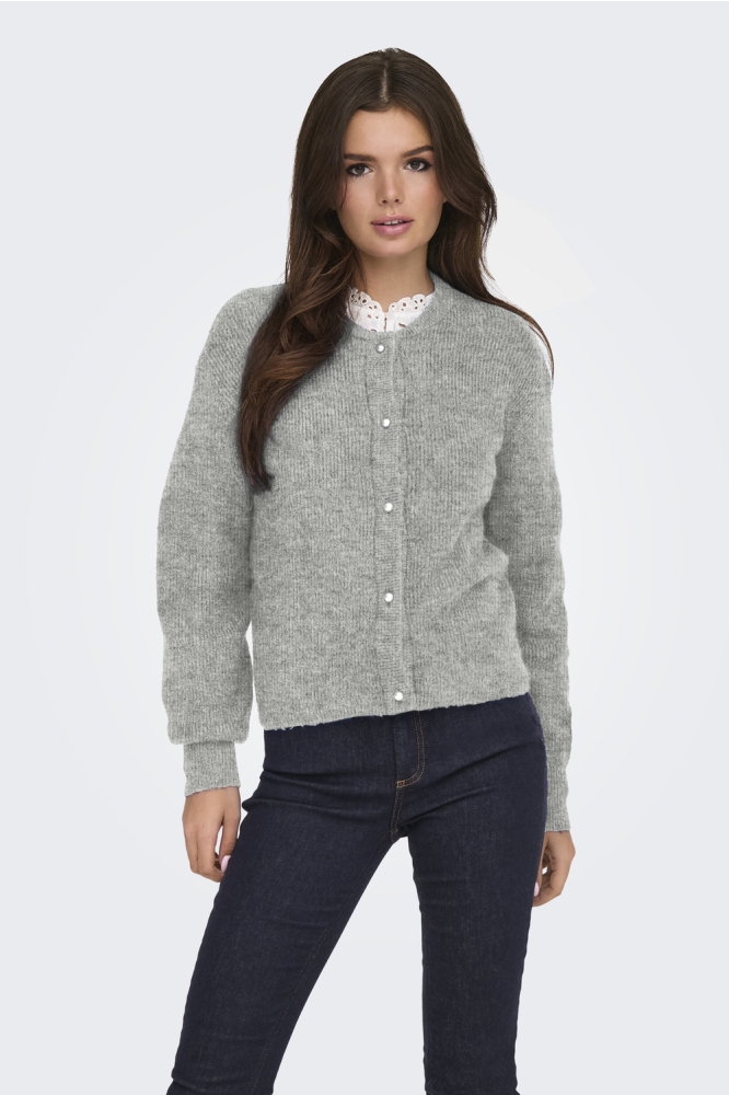 Jacqueline de Yong grijze dames vest | 