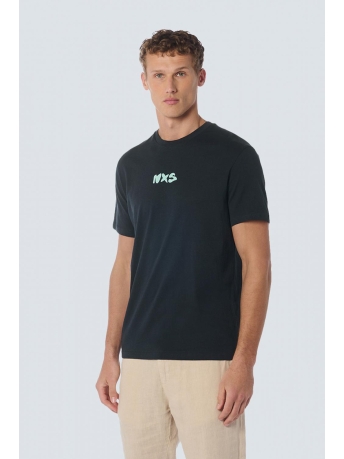 NO-EXCESS T-shirt T SHIRT MET RONDE HALS EN PRINT 23340343 078 NIGHT