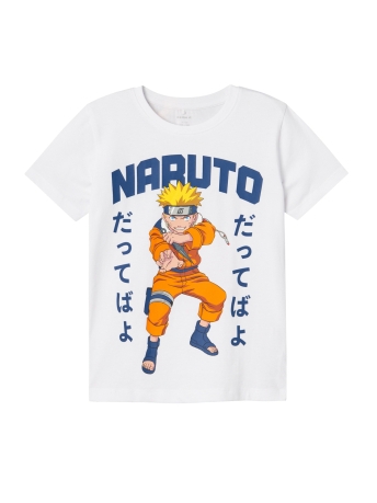 Name It T-shirt NKMMACAR NARUTO SS TOP NOOS SKY 13235180 Bright White