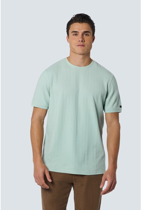 NO-EXCESS t-shirt crewneck solid jacquard