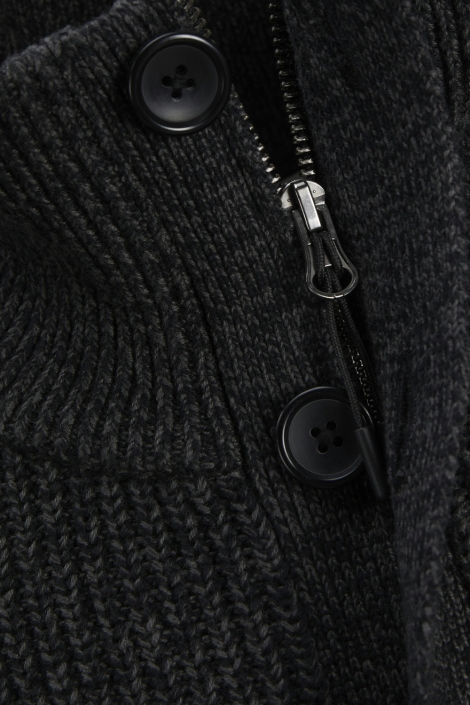 Jack & Jones zwarte heren vest | Close up