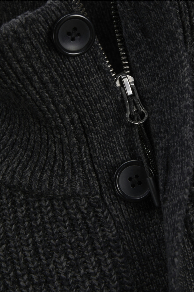 Jack & Jones zwarte heren vest | Close up