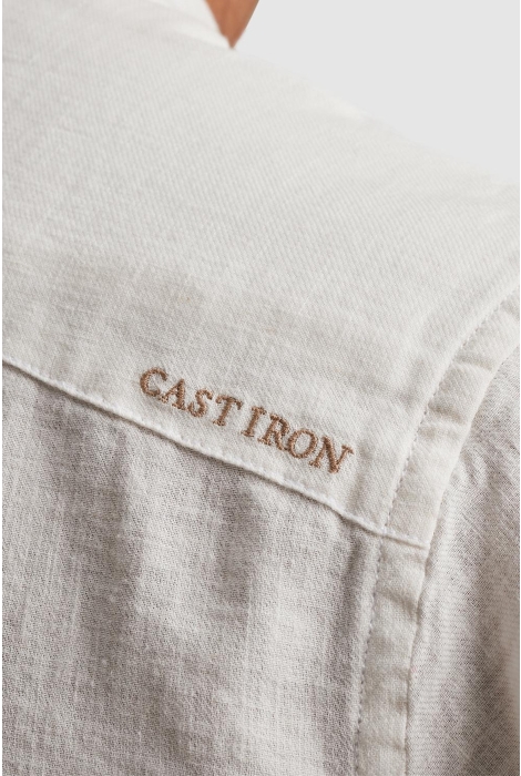 Cast Iron short sleeve shirt cotton linen tw